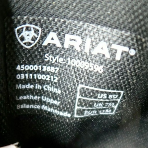 Ariat Men’s Cowboy Roper Boots Black Sz 8 - Picture 8 of 8